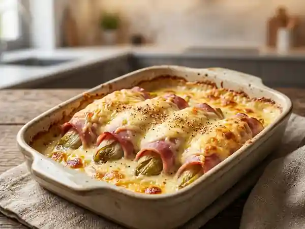 Endives au jambon allégées : recette légère et gourmande - Photo de présentation