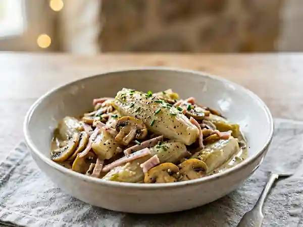 Poêlée d'endives fondantes au jambon - Photo de présentation