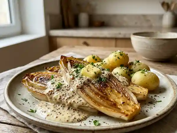 Endives Fondantes à la Crème de Moutarde - Photo de présentation