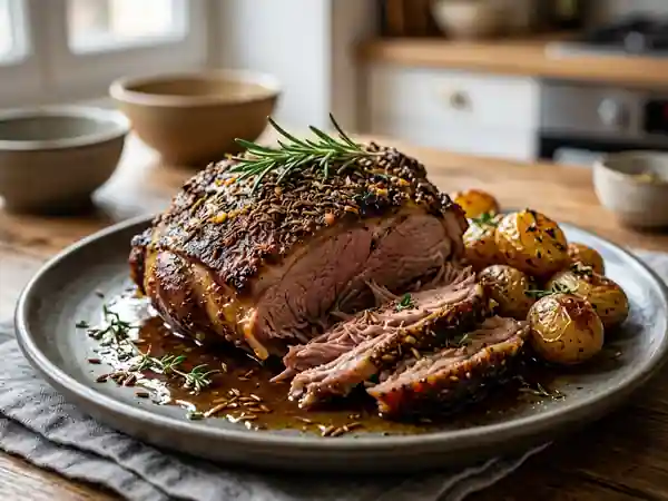 Épaule d'agneau fondante au cumin - Photo de présentation