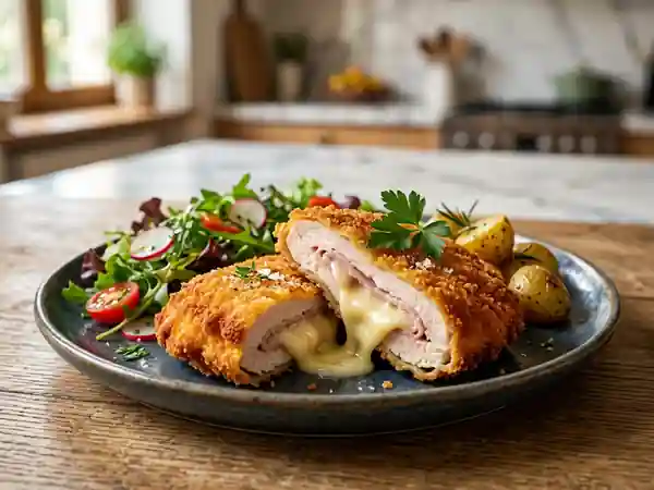 Escalope Cordon Bleu Maison : Recette Facile et Gourmande - Photo de présentation