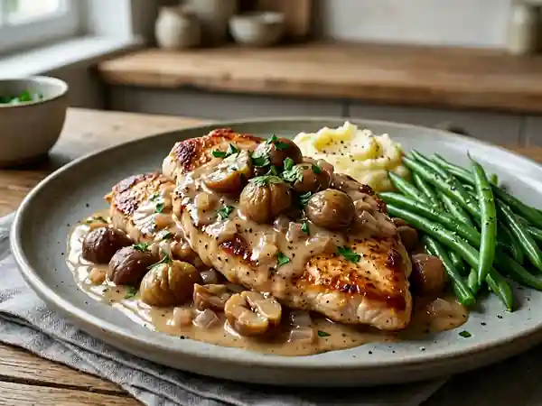 Escalope de dinde aux marrons : recette gourmande et facile - Photo de présentation