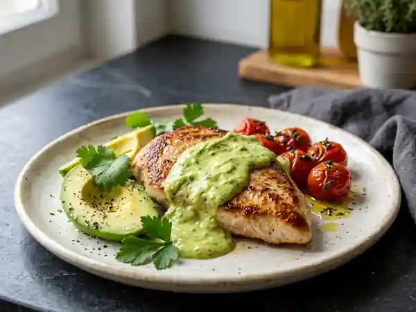 Escalope de dinde fondante à l'avocat crémeux : recette facile et rapide - Photo de présentation