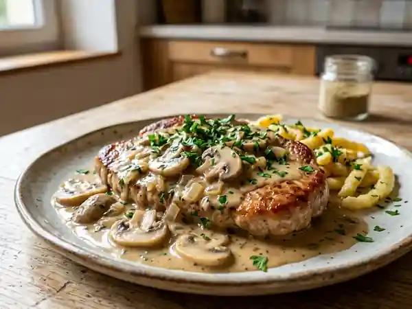 Escalope vosgienne fondante à la crème - Photo de présentation