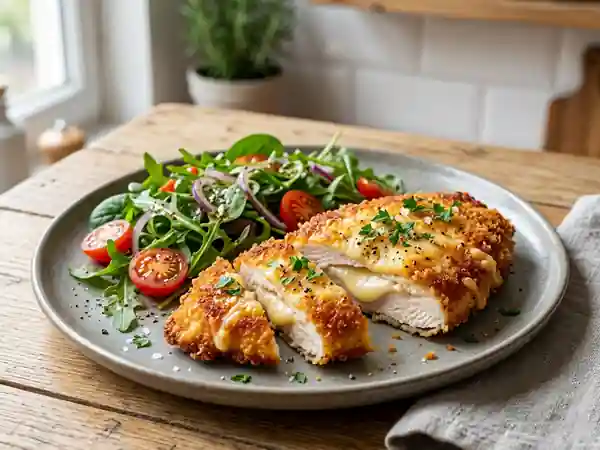 Escalope panée au cœur fondant d'emmental - Photo de présentation