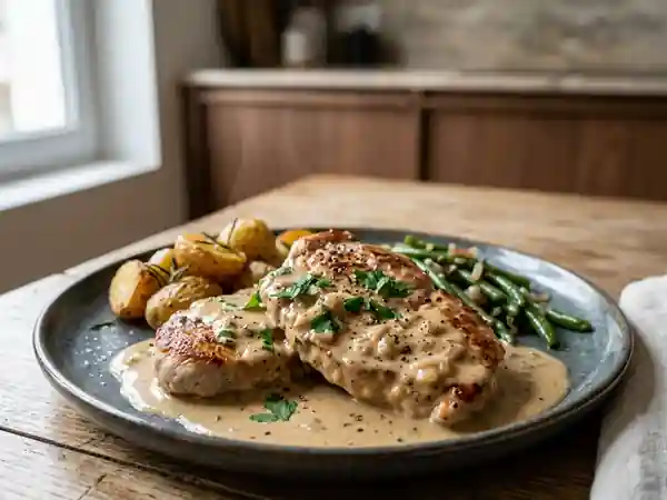 Escalopes de dinde à la crème onctueuse de whisky - Photo de présentation