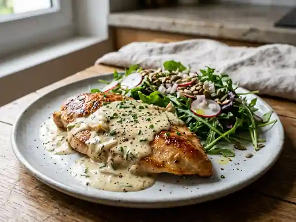 Escalopes de dinde fondantes au Boursin crémeux : recette facile et rapide - Photo de présentation
