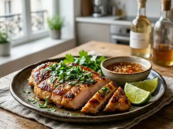 Escalopes de Poulet à la Vietnamienne Marinées et Grillées - Photo de présentation