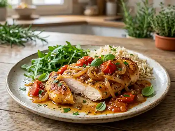 Escalopes de poulet fondantes à la provençale - Photo de présentation