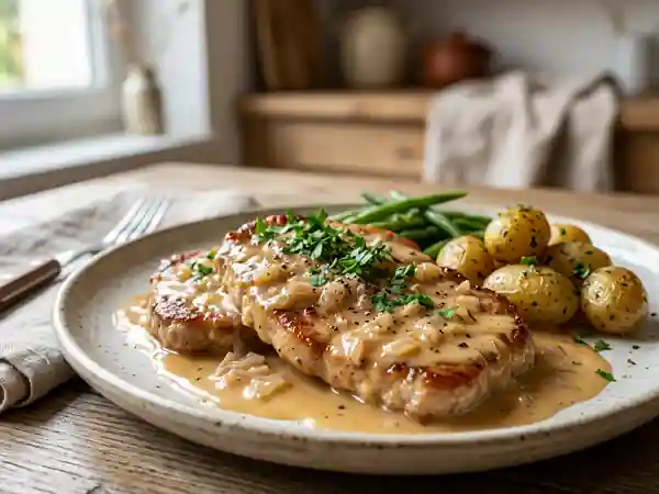 Escalopes de veau au cidre et crème onctueuse - Photo de présentation
