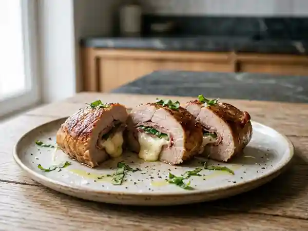 Escalopes de Veau en Portefeuille Fondantes à la Mozzarella - Photo de présentation