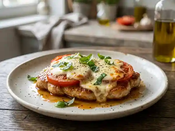 Escalopes de Veau Gratinées à la Mozzarella - Photo de présentation