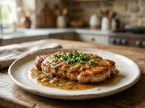 Escalopes de Veau Lyonnaises au Beurre Mousseux - Photo de présentation