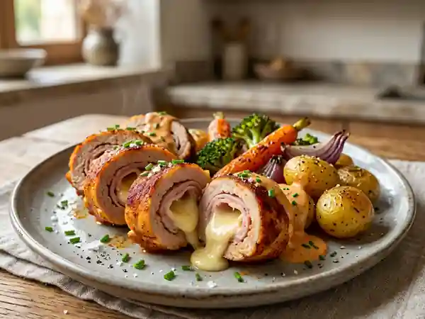 Roulés de veau au paprika et fromage fondant - Photo de présentation