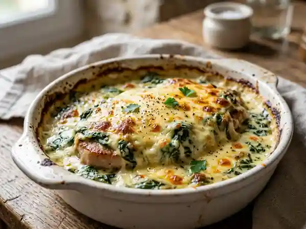 Escalopes Florentines : Recette Savoureuse aux Épinards et Fromage - Photo de présentation