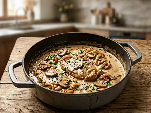 Escalopes Lucullus fondantes aux champignons - Photo de présentation