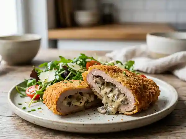 Veau Pané Farci à la Crème Forestière - Photo de présentation