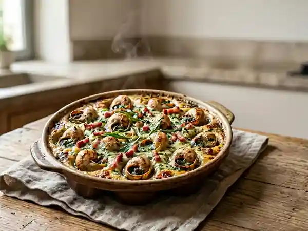 Escargots aux lardons et estragon : recette savoureuse et gourmande - Photo de présentation