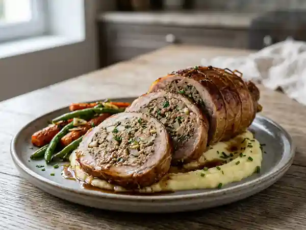 Estomac de porc farci fondant et rustique - Photo de présentation