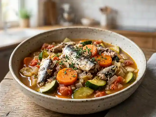 Estouffade fondante de légumes aux sardines - Photo de présentation