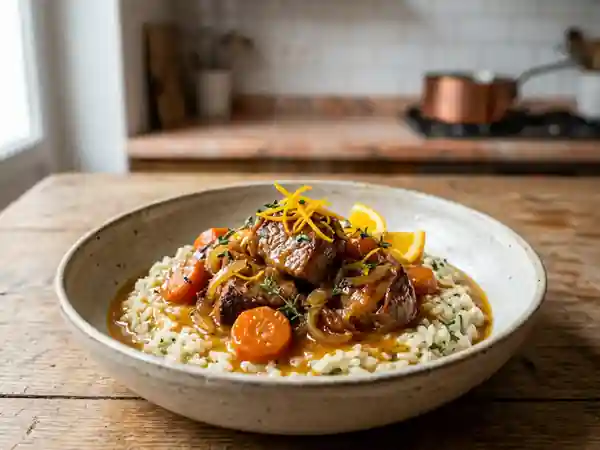 Estouffade de veau fondante à l'orange - Photo de présentation