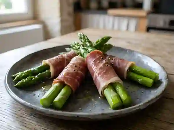 Fagots d'asperges au jambon cru - Photo de présentation