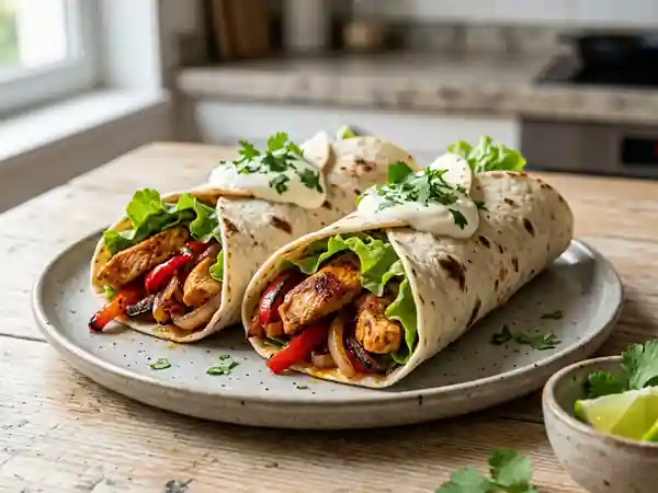 Fajitas Poulet Épicé et Galettes Tendres - Photo de présentation