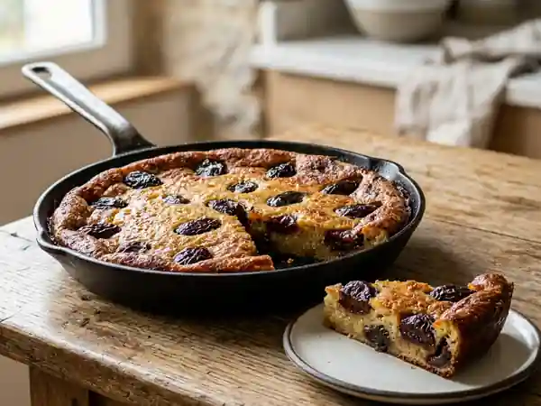 Far breton à la poêle et pruneaux fondants - Photo de présentation