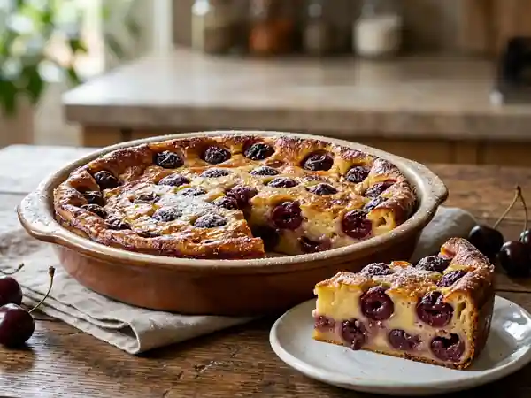 Far Breton aux Cerises : Dessert Traditionnel Gourmand - Photo de présentation