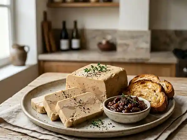 Terrine végétale fondante façon foie gras - Photo de présentation