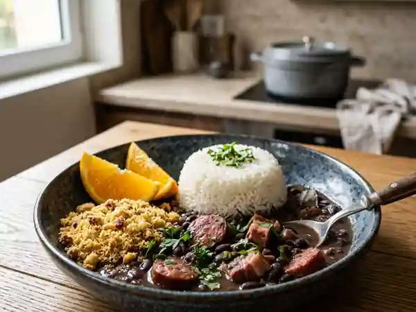 Feijoada brésilienne fondante et parfumée - Photo de présentation