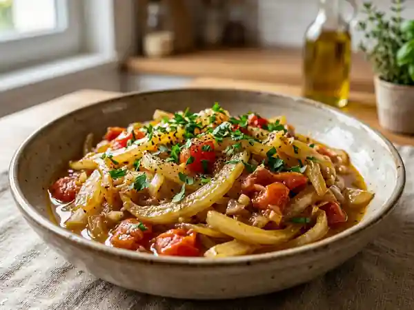 Fenouil Braisé au Vin Blanc et Tomates - Photo de présentation
