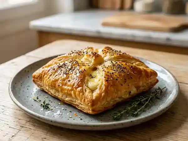 Feuilleté au chèvre fondant et croustillant - Photo de présentation