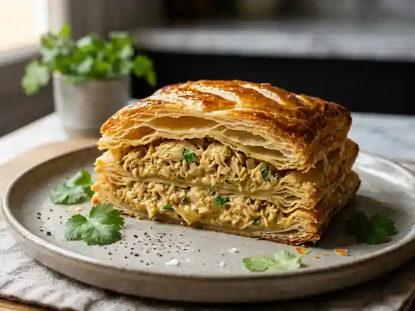Feuilleté de crabe croustillant au lait de coco - Photo de présentation