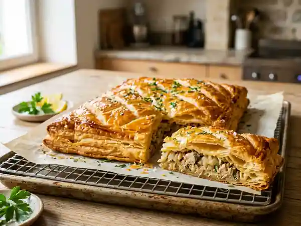 Feuilleté croustillant aux sardines savoureuses - Photo de présentation
