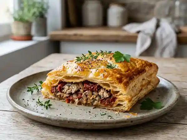 Feuilleté de sardines aux tomates confites - Photo de présentation