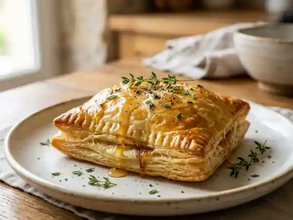 Croustillant de chèvre frais au miel et thym - Photo de présentation
