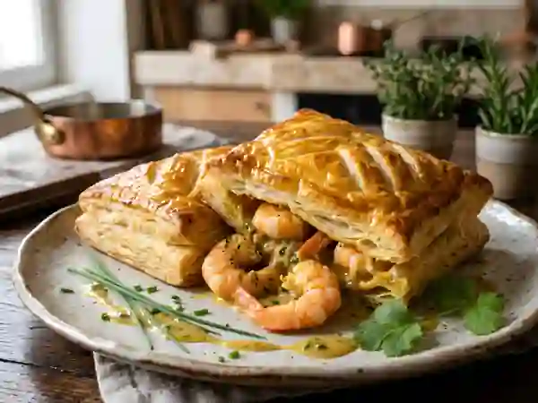 Feuilleté de Langoustines au Curry Crémeux - Photo de présentation