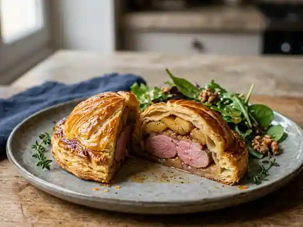 Feuilleté de magret croustillant aux pommes - Photo de présentation
