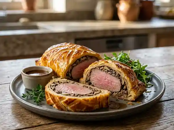 Feuilleté de veau croustillant et fondant - Photo de présentation