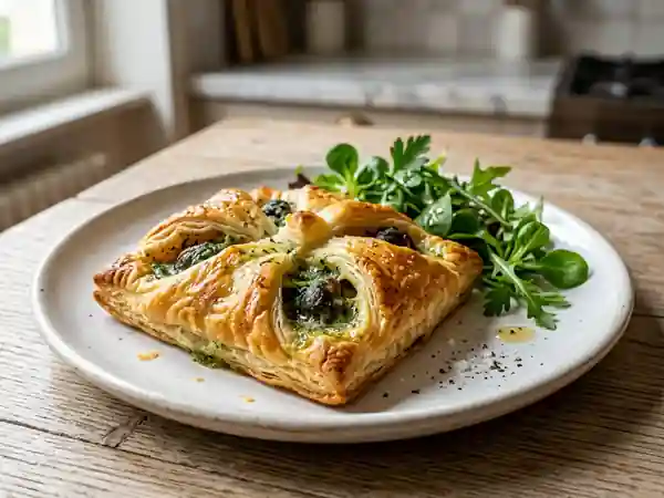 Feuilleté d'escargots au beurre persillé gourmand - Photo de présentation