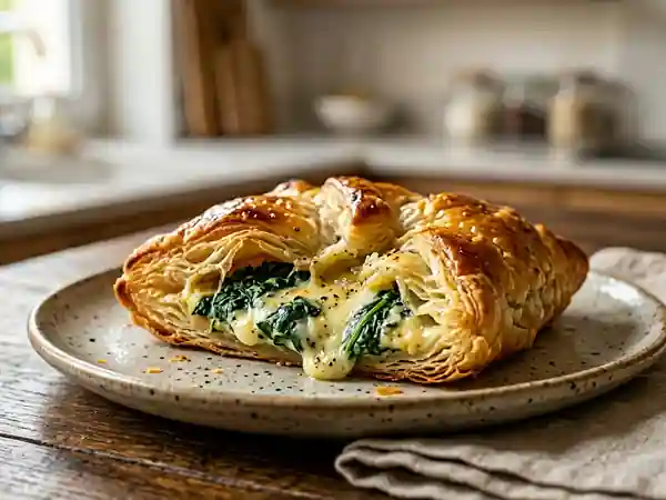 Feuilleté Croustillant Épinards-Chèvre - Photo de présentation