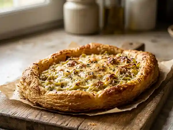 Croustillant de poireaux à la crème - Photo de présentation