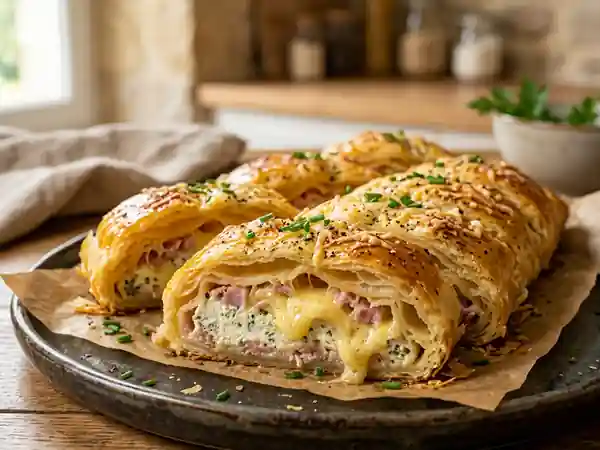 Croustillant au Boursin et jambon fondant - Photo de présentation