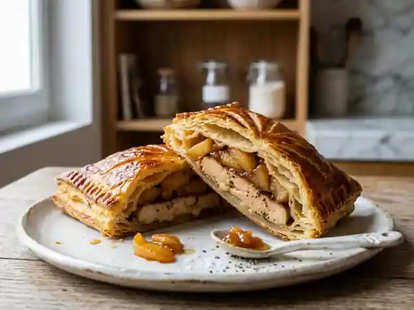 Croustillant de foie gras aux pommes fondues - Photo de présentation