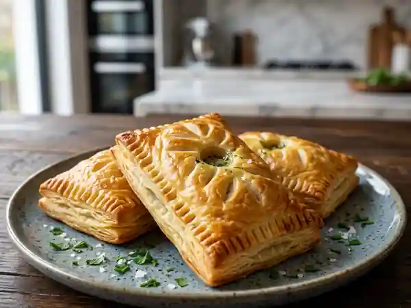 Feuilletés croustillants aux escargots persillés - Photo de présentation
