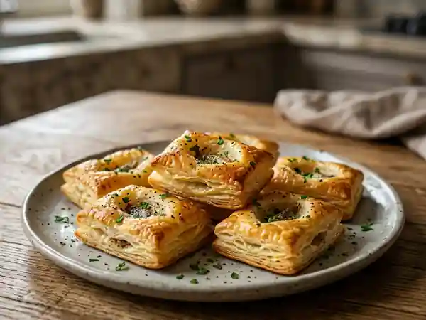 Feuilletés croustillants aux anchois savoureux - Photo de présentation