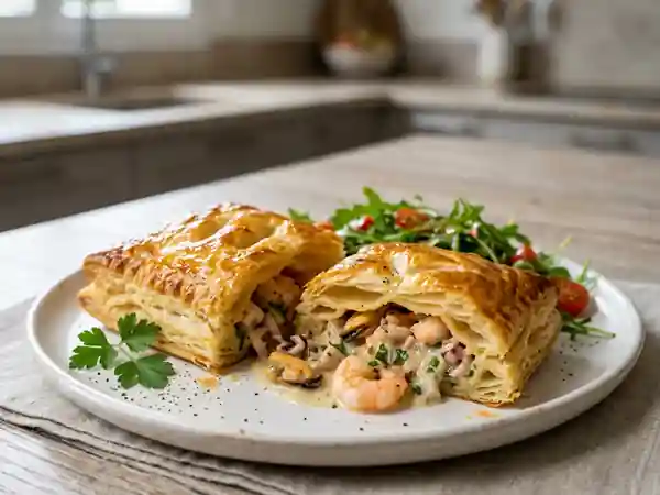 Feuilletés Croustillants aux Fruits de Mer - Photo de présentation