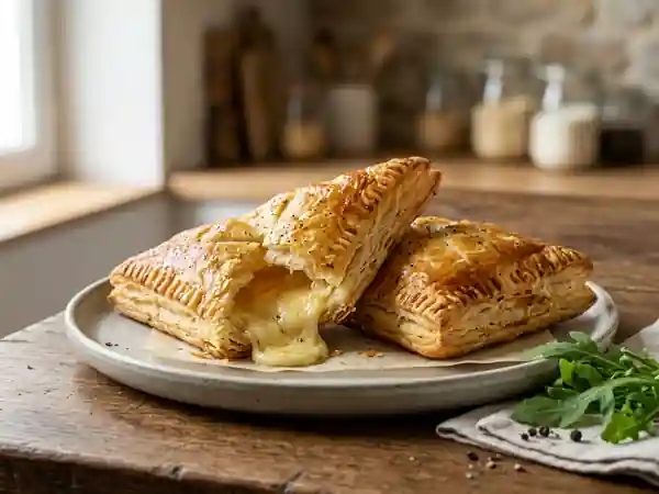 Feuilletés croustillants au camembert fondant - Photo de présentation