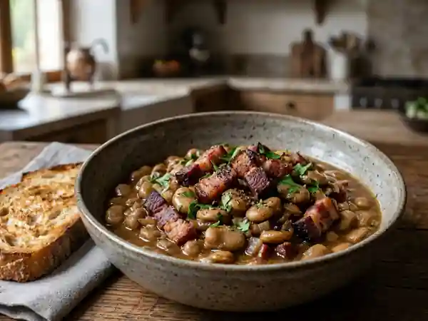 Fèves au lard du boulanger : recette traditionnelle savoureuse - Photo de présentation
